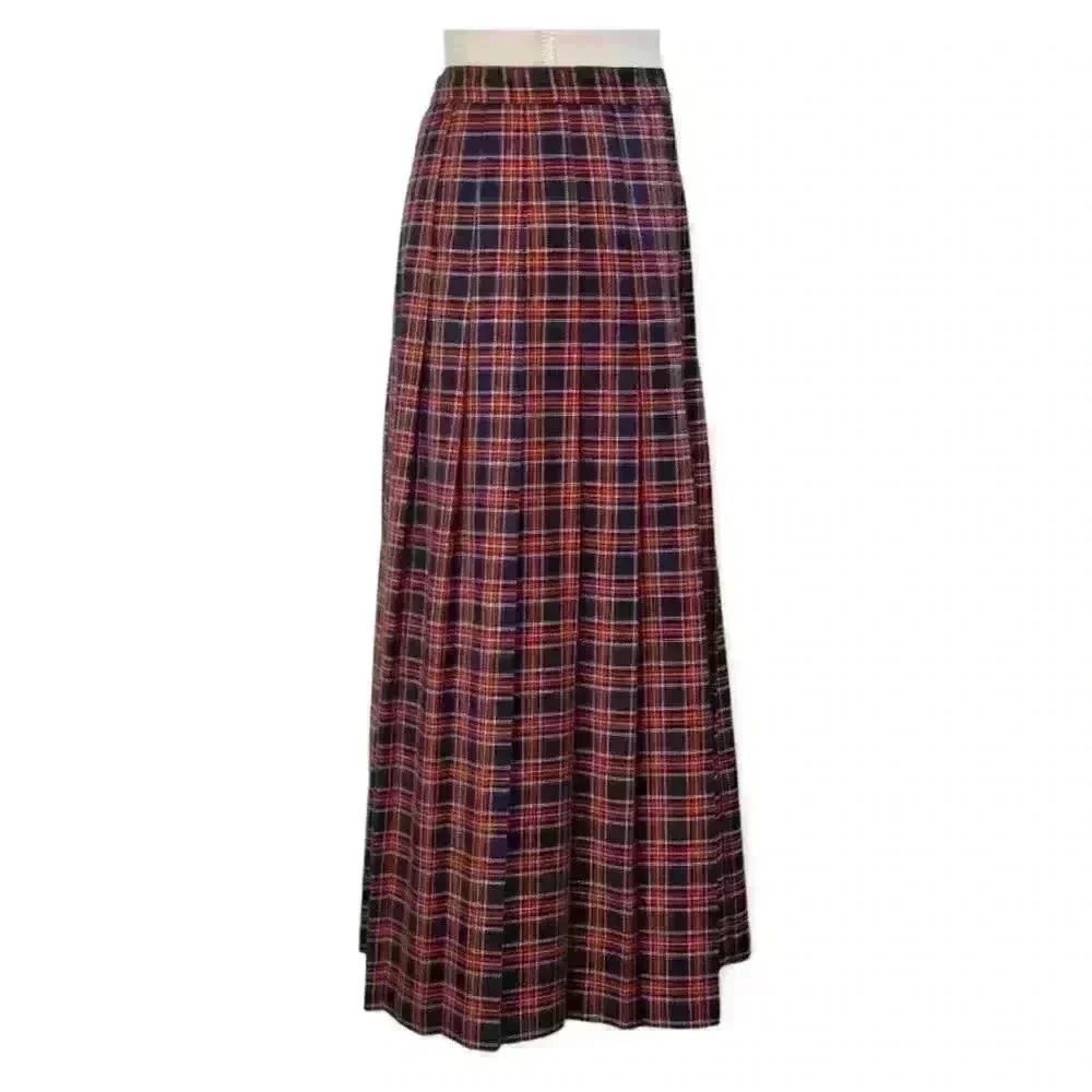 Sands Studio New York Vintage Pleated Plaid Skirt - Picture 6 of 13